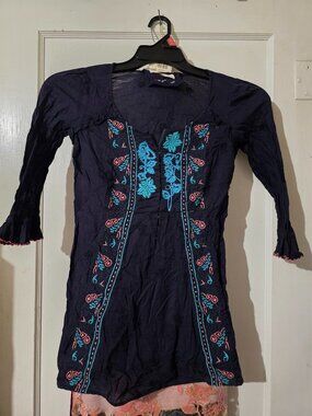 Odd Molly size 0 Embroidered tunic